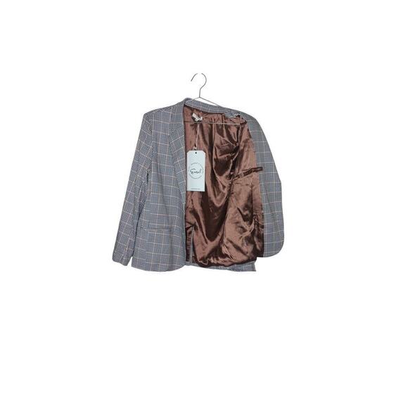 New with Tags Easel Fran Plaid Oversized Blazer SZ S - Picture 7 of 16